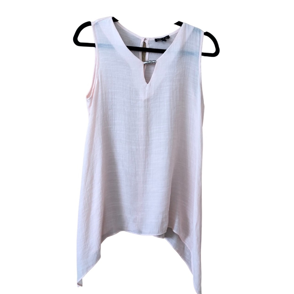 Sami and Jo Blush/Peach Sleeveless Blouse
